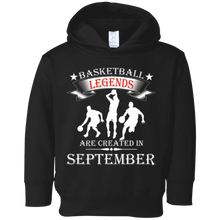 Basketball Legends are Created in September T-Shirt