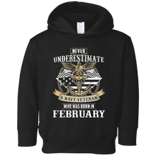 Never Underestimate A Navy Veteran Born In February Tshirt