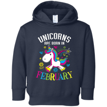 Unicorns Are Born In February Birthday Gift Shirt