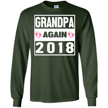 Mens Grandpa Again 2018 T-Shirt Lovely Papa Gift
