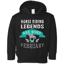 Top Boys Horse Riding Legends Born in February Gift T-Shirt