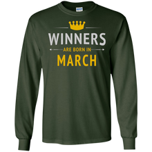 Legends & Winners Are Born In March Crown Tshirt