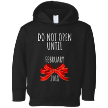Do Not Open Until February 2018 Pregnancy Announcement Tee