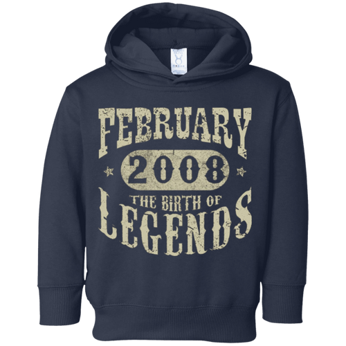 10 years 10th Birthday February 2008 Birth of Legend T-Shirt