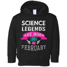 Top Girls Science Legend Born in February Gift T-Shirt