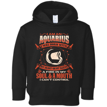 Aquarius Gifts - Aquarius Born With Heart On Sleeve Shirt