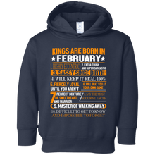 Mens Kings Are Born In February Birthday Gift Shirt