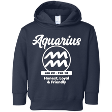 Aquarius Zodiac Sign Symbol Qualities T-shirt (Dark)