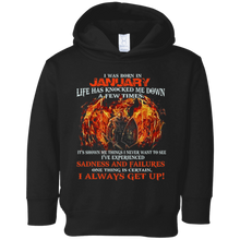 I Always get up - Born in January - T-shirt month gift