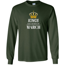 Kings Are Born In March- Birthday Month T-Shirt