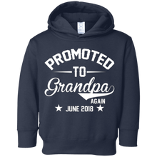 Mens Promoted to Grandpa Again June 2018 T-Shirt for Papa