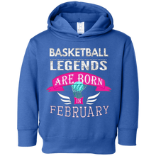 Girls Basketball Legends are Born in February Gift T-Shirt