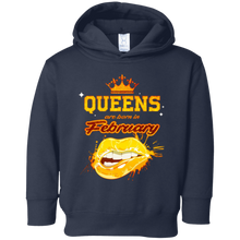 Queens Are Born In February Birthday Gift Black T-Shirt