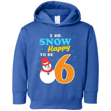 Snow Happy to Be 6 Kid's Winter Birthday T-Shirt