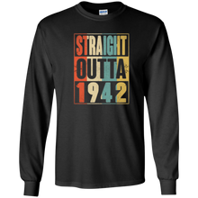 Straight Outta Retro USA 1942 75th Birthday Gift 75 Vintage