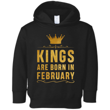 Kings Are Born In February Birthday T-Shirt for Black Men