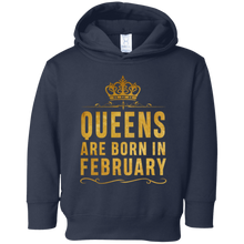 Queens Are Born In February Birthday T-Shirt for Black Women
