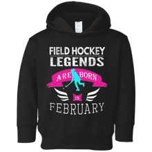 Top Girls Field Hockey Legend Born February Gift T-Shirt