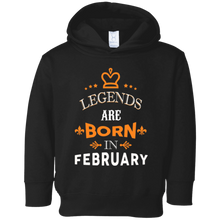 Legends Are Born In February T-shirt