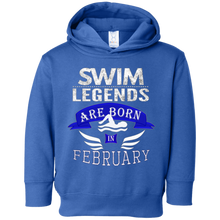Best Boys & Mens Swim Legends are Born February Gift T-Shirt