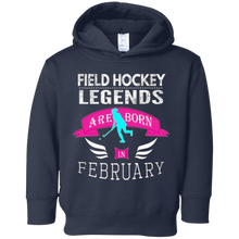 Top Girls Field Hockey Legend Born February Gift T-Shirt