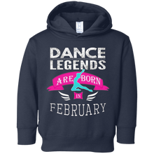 Top Girls' Dance Legends are Born in February Gift T-Shirt