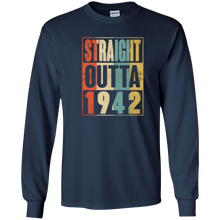 Straight Outta Retro USA 1942 75th Birthday Gift 75 Vintage