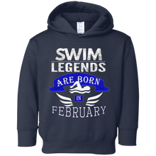 Best Boys & Mens Swim Legends are Born February Gift T-Shirt