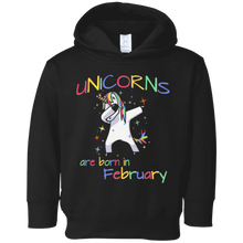 Dabbing Unicorns are Born in February Birthday T-Shirt
