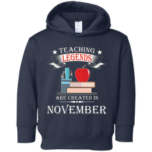 Teaching Legends are Created in November T-Shirt